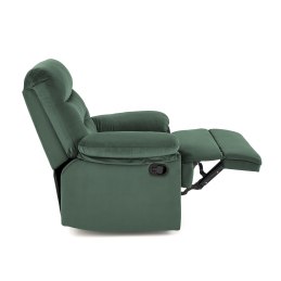 DRAGER – rozkładany fotel wypoczynkowy z tkaniny velvet