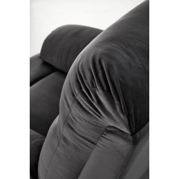 DRAGER – rozkładany fotel wypoczynkowy z tkaniny velvet