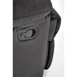 DRAGER – rozkładany fotel wypoczynkowy z tkaniny velvet