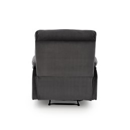 DRAGER – rozkładany fotel wypoczynkowy z tkaniny velvet