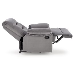 DRAGER – rozkładany fotel wypoczynkowy z tkaniny velvet