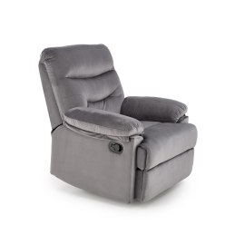 DRAGER – rozkładany fotel wypoczynkowy z tkaniny velvet