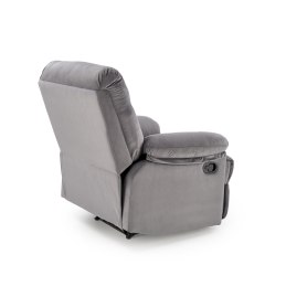 DRAGER – rozkładany fotel wypoczynkowy z tkaniny velvet