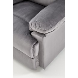 DRAGER – rozkładany fotel wypoczynkowy z tkaniny velvet