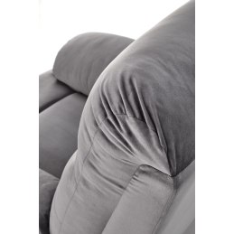 DRAGER – rozkładany fotel wypoczynkowy z tkaniny velvet