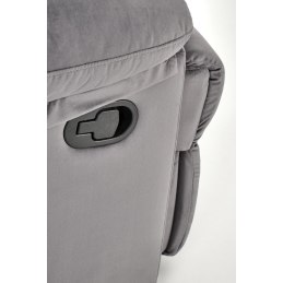 DRAGER – rozkładany fotel wypoczynkowy z tkaniny velvet