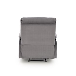 DRAGER – rozkładany fotel wypoczynkowy z tkaniny velvet