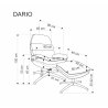 DARIO – fotel wypoczynkowy z podnóżkiem i kołyską