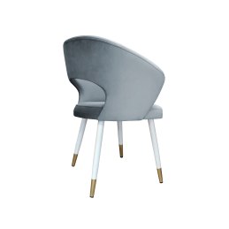 Krzesło Aura tkanina Welur noga metalowa