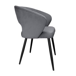 Krzesło Aura tkanina Welur noga metalowa