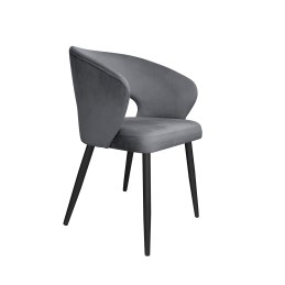 Krzesło Aura tkanina Welur noga metalowa