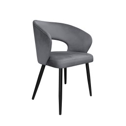 Krzesło Aura tkanina Welur noga metalowa