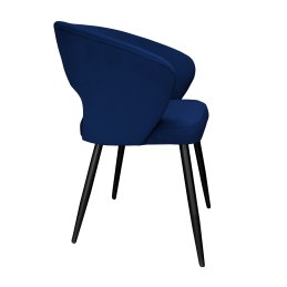 Krzesło Aura tkanina Welur noga metalowa