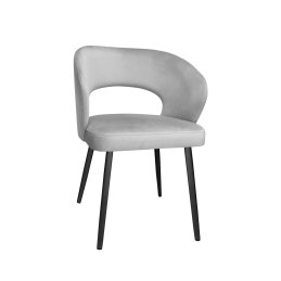 Krzesło Aura tkanina Welur noga metalowa