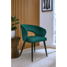 Krzesło Aura tkanina Welur noga metalowa