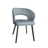 Krzesło Aura tkanina Welur noga metalowa