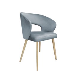 Krzesło Aura tkanina Welur noga metalowa