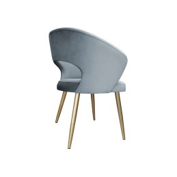 Krzesło Aura tkanina Welur noga metalowa