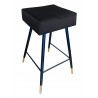 Hoker krzesło barowe Max podstawa czarna/złota MG19