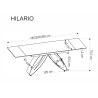 Stół HILARIO – nowoczesny rozkładany stół 180–260 cm