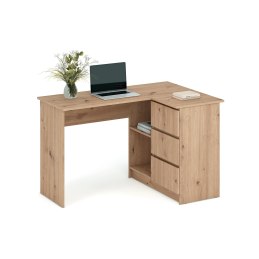 Biurko BEGA – funkcjonalne biurko do pracy 124 cm