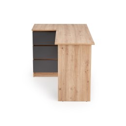 Biurko BEGA – funkcjonalne biurko do pracy 124 cm