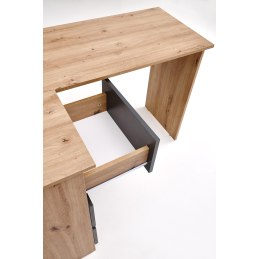 Biurko BEGA – funkcjonalne biurko do pracy 124 cm