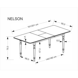 Stół rozkładany NELSON – nowoczesny i funkcjonalny
