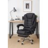 Fotel obrotowy President ergonomiczne krzesło biurowe z ekoskóry