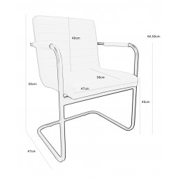 Krzesło SWING stelaż metalowy konferencyjne