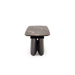 FORUM stół rozkładany, czarny marmur