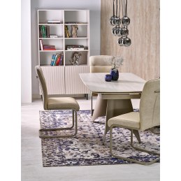 Stół SALIX – rozkładany stół z blatem w kolorze kaszmir