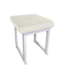 Taboret SOLID tkanina Welur stelaż metalowy STOŁEK LOFT