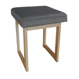 Taboret SOLID tkanina Welur stelaż metalowy STOŁEK LOFT