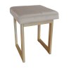 Taboret SOLID tkanina Welur stelaż metalowy STOŁEK LOFT