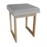 Taboret SOLID tkanina Welur stelaż metalowy STOŁEK LOFT