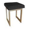 Taboret SOLID tkanina Welur stelaż metalowy STOŁEK LOFT