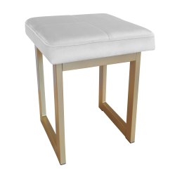 Taboret SOLID tkanina Welur stelaż metalowy STOŁEK LOFT