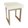 Taboret SOLID tkanina Welur stelaż metalowy STOŁEK LOFT