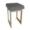 Taboret SOLID tkanina Welur stelaż metalowy STOŁEK LOFT