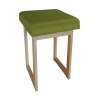 Taboret SOLID tkanina Welur stelaż metalowy STOŁEK LOFT
