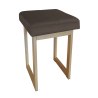 Taboret SOLID tkanina Welur stelaż metalowy STOŁEK LOFT