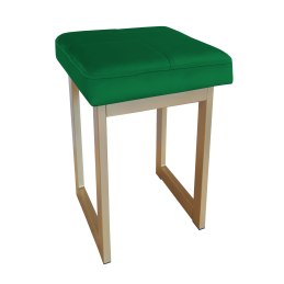 Taboret SOLID tkanina Welur stelaż metalowy STOŁEK LOFT
