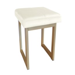 Taboret SOLID tkanina Welur stelaż metalowy STOŁEK LOFT