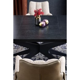 SANDRO stół rozkładany, czarny