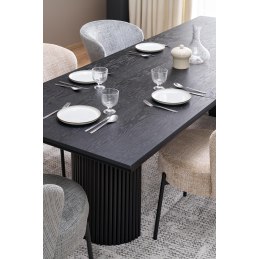 BOLERO stół rozkładany 160-250x90x78 cm dąb naturalny/czarny