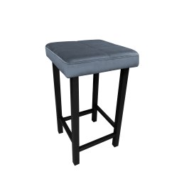 Taboret KLASYK tkanina Welur stelaż metalowy