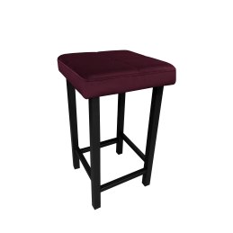 Taboret KLASYK tkanina Welur stelaż metalowy