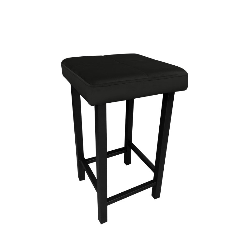Taboret KLASYK tkanina Welur stelaż metalowy