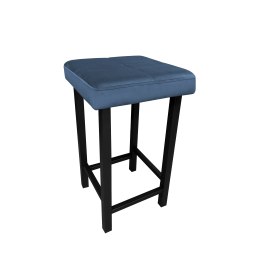 Taboret KLASYK tkanina Welur stelaż metalowy